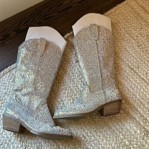 Betsey Johnson sparkly cowboy boots